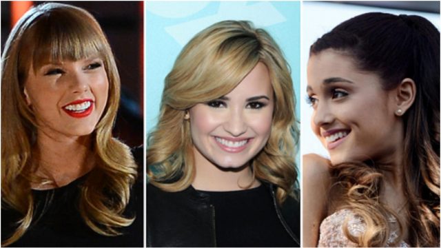 Ariana Grande Demi Lovato toman bando en el drama de Taylor