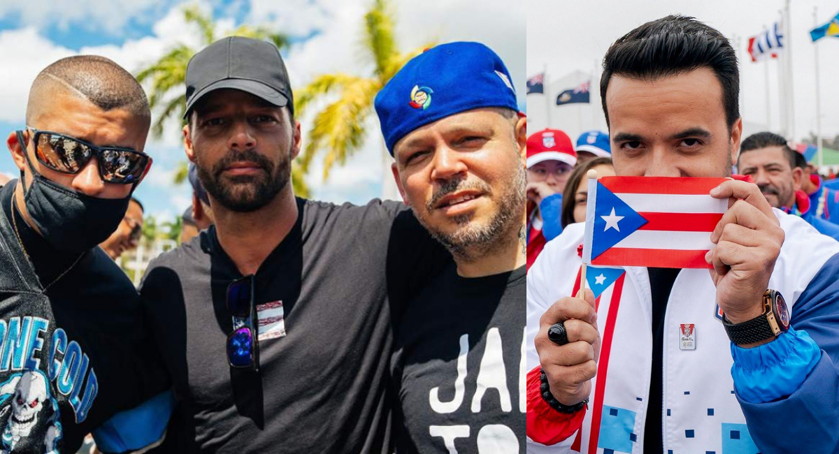 Luis Fonsi,Bad Bunny celebran la renuncia de Roselló