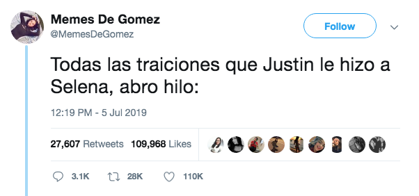 Salen a la luz todas las infidelidades de Justin a Selena Gomez