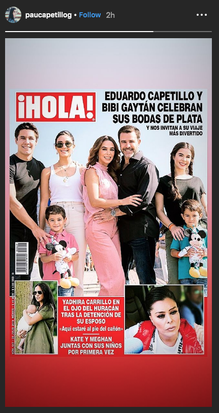 Bibi Gaytán y Eduardo Capetillo festejan bodas de plata en Disneylandia