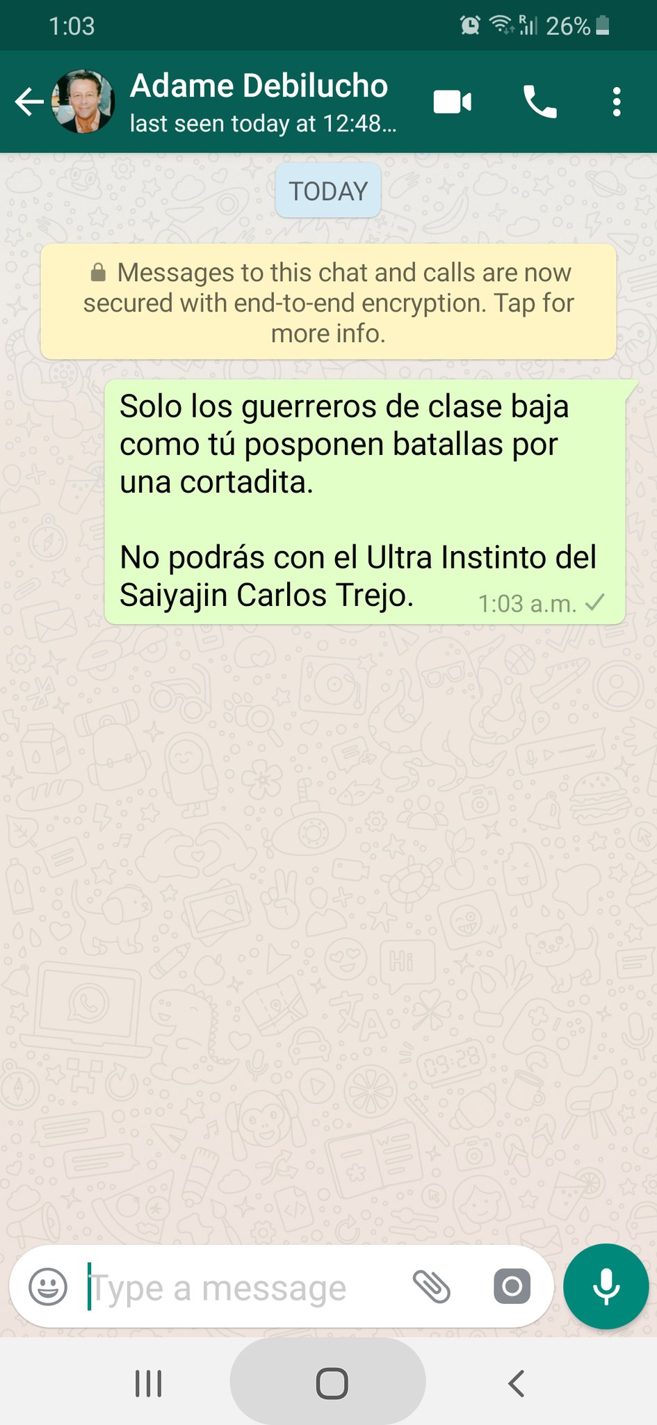 Carlos Trejo publica el número de Alfredo Adame