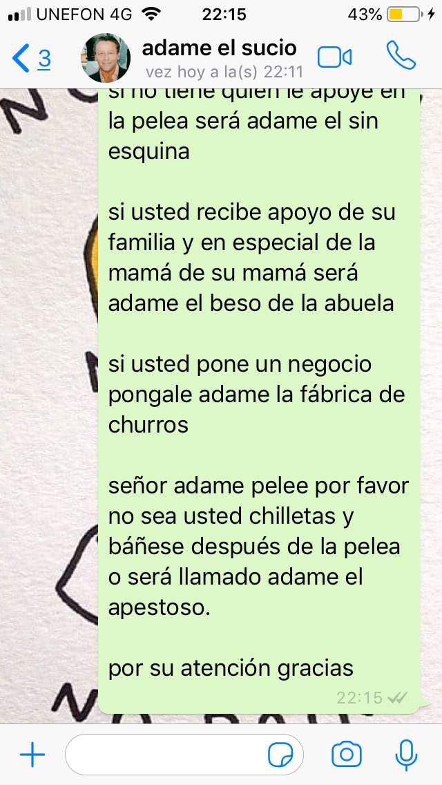 Carlos Trejo publica el número de Alfredo Adame