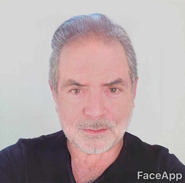 Famosos con Face App filtro de anciano