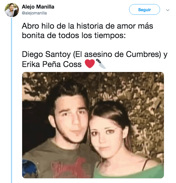 Se viraliza el hilo del asesino del Cumbres