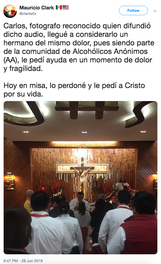 Filtran audio de Mauricio Clark que confirma su recaída en las drogas