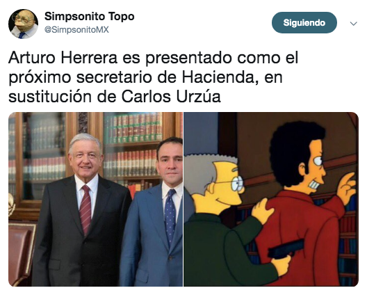 Memes Arturo Hernández secretario de hacienda