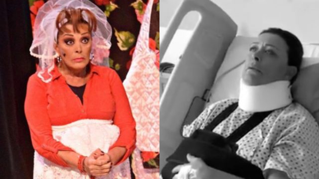 Sylvia Pasquel, Sylvia Pasquel Teatro, Sylvia Pasquel Lesión, Sylvia Pasquel Obra, No Seré Feliz Pero Tengo Marido, Sylvia Pasquel Se Disloca Hombro