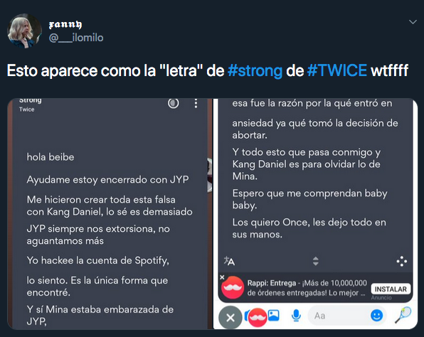 Origen de strong, canción subliminal de TWICE causó ansiedad