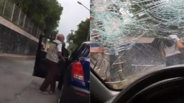 #LadyPiñata: mujer destroza auto con bate en Tlalpan