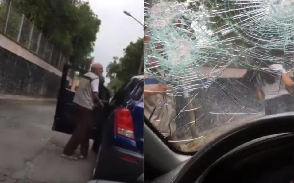 #LadyPiñata: mujer destroza auto con bate en Tlalpan