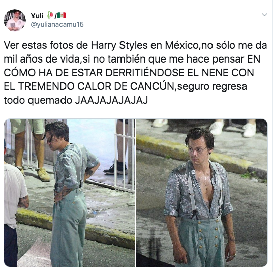 Harry Styles está en Cancún, México