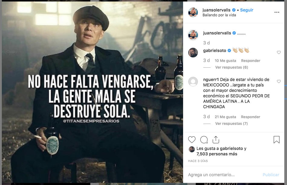 Juan Soler revela que tuvo sexo oral con una cabra