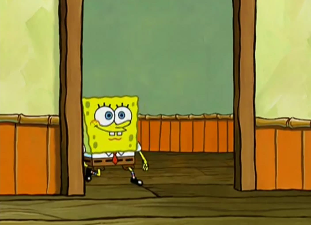 Memes de Bob Esponja entrando