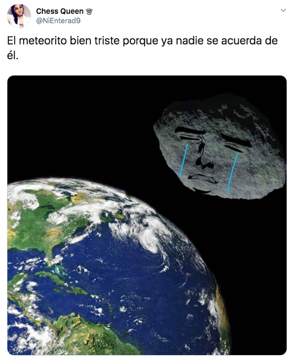 Memes del asteroide "Dios de la muerte" que caerá en 2029