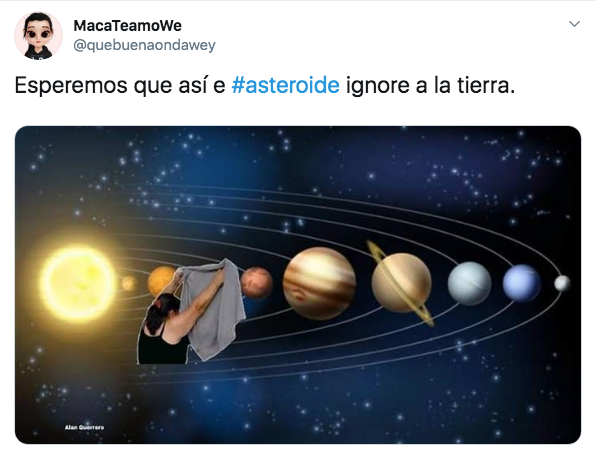 Memes del asteroide "Dios de la muerte" que caerá en 2029