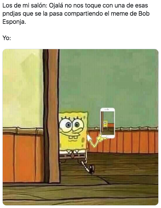 Memes de Bob Esponja entrando