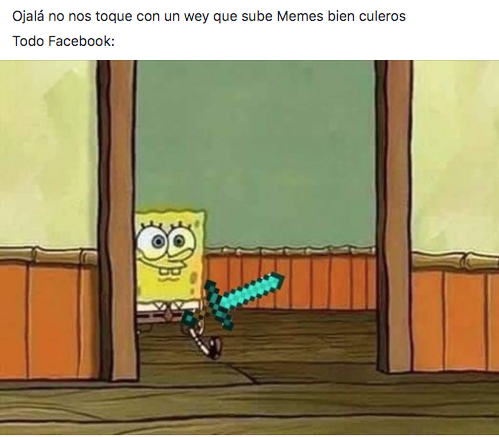 Memes de Bob Esponja Entrando