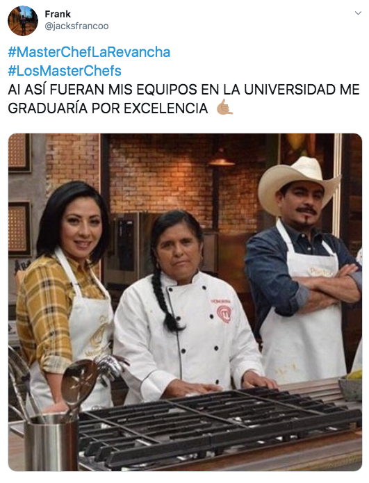 Memes del capítulo 6 de Master Chef La Revancha