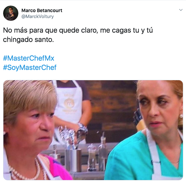 Memes de Master Chef México la revancha