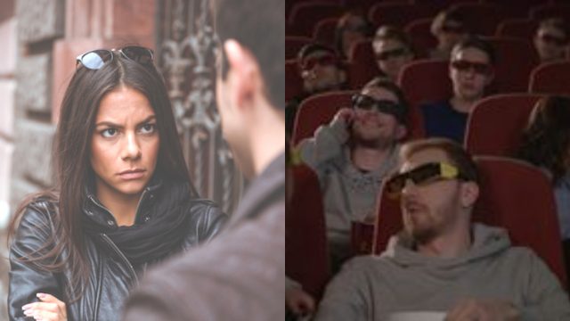 Mujer golpea esposo por no decirle que era bonita en el cine