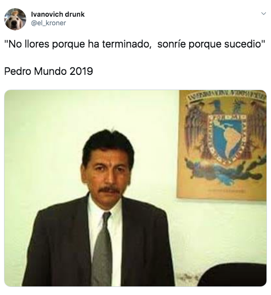 Pedro Mundo se retira de la UNAM