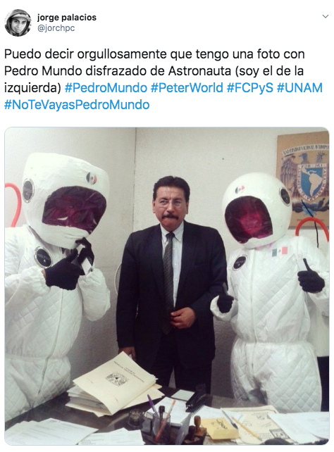 Pedro Mundo se retira de la UNAM