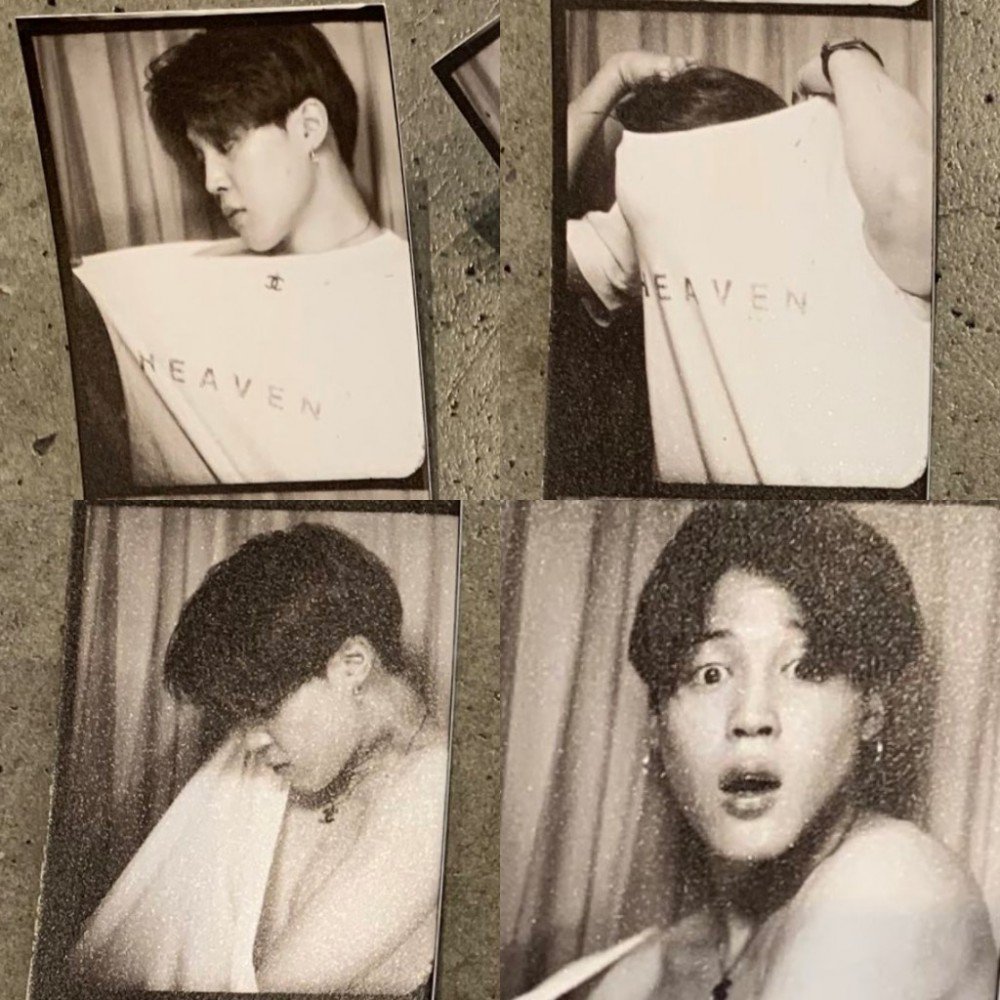 Jimin de BTS comparte fotos sexys en cabina fotográfica