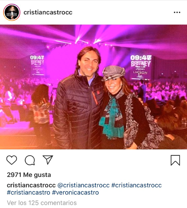 Cristian Castro defiende a su madre de Yolanda Andrade