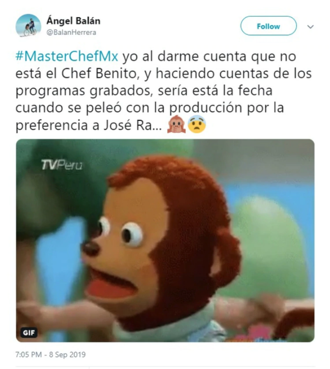 Memes del capítulo 9 de Master Chef La Revancha