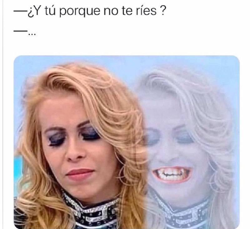 Memes de la señora triste y sonriendo