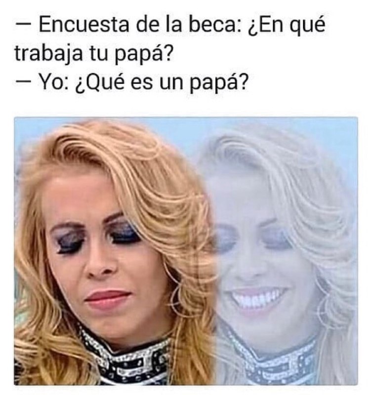 Memes de la señora triste y sonriendo