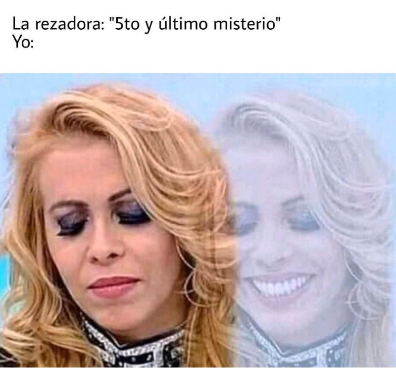 Memes de la señora triste y sonriendo