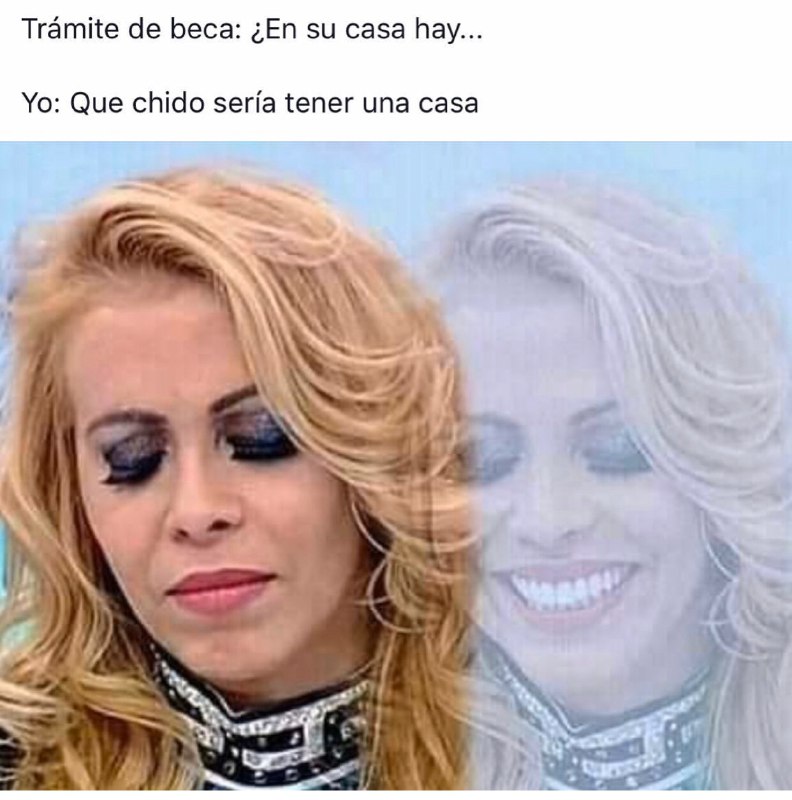Memes de la señora triste y sonriendo