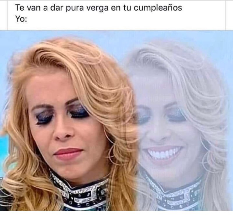 Memes de la señora triste y sonriendo