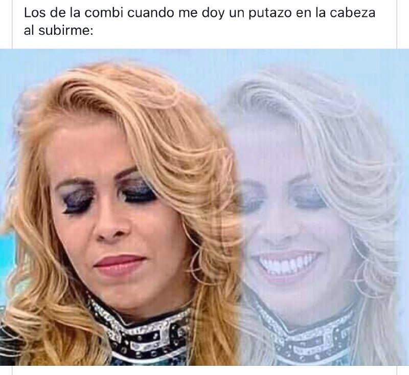 Memes de la señora triste y sonriendo