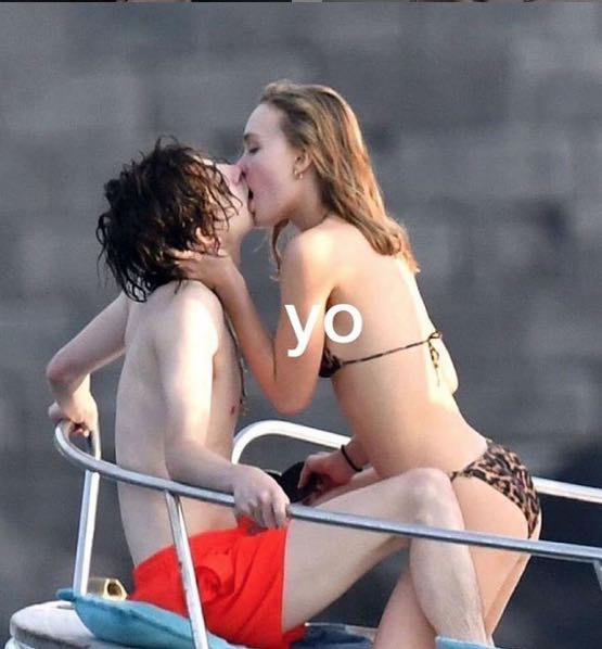 Captan a Timothée Chalamet y Lilly Rose Depp en apasionado encuentro en Italia
