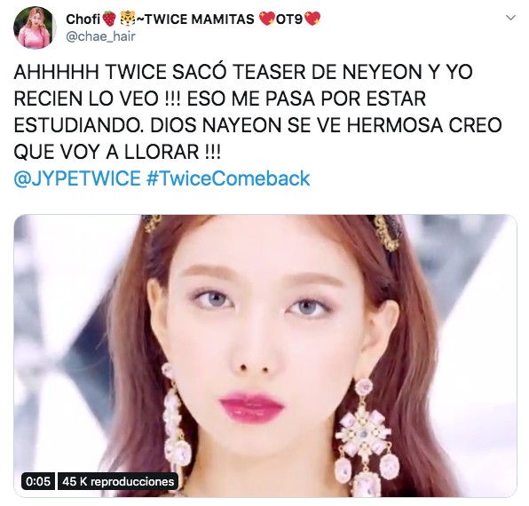 TWICE lanza teaser de su comeback con Nayeon para Feel Special