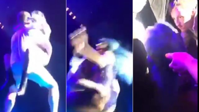 Lady Gaga cae del escenario en Las Vegas por culpa de fan
