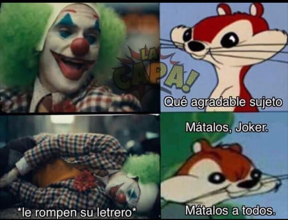 Foto: Joker Meme El Bromas. 6 Octubre 2019