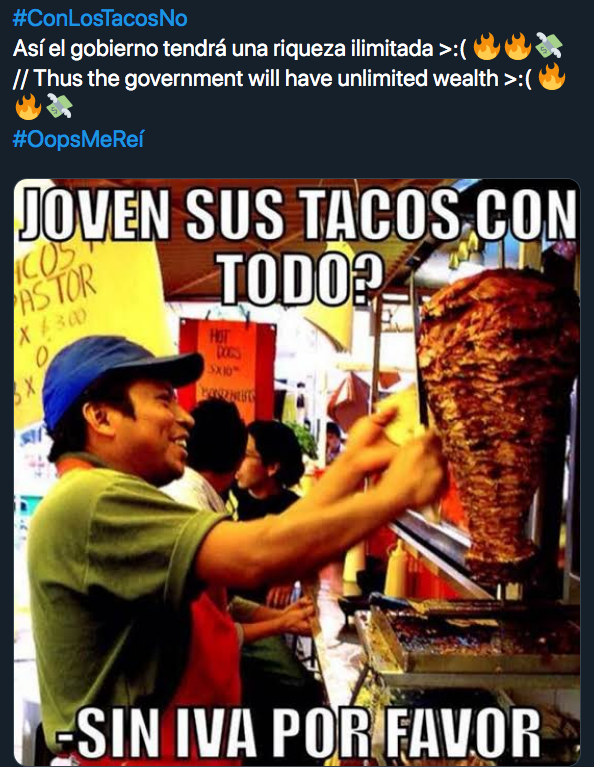 #ConLosTacosNo: Los mejores memes de el impuesto a los tacos