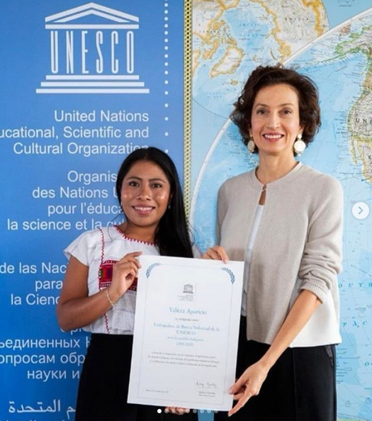 Yalitza Aparicio conquista a europeos como embajadora de ONU
