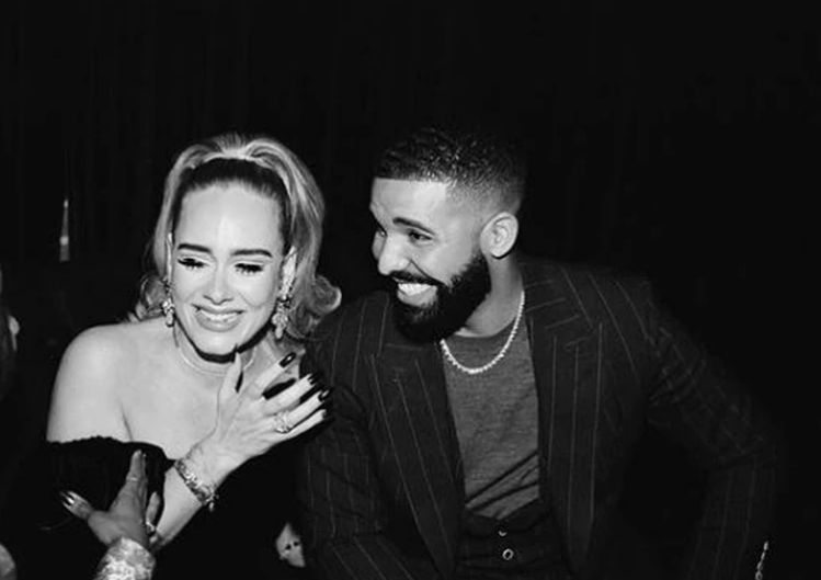 Adele reaparece con nueva imagen en la fiesta de Drake