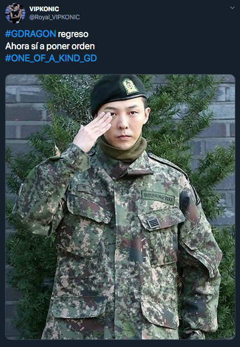 G-Dragon (BIG BANG) terminó hoy su servicio militar en Corea