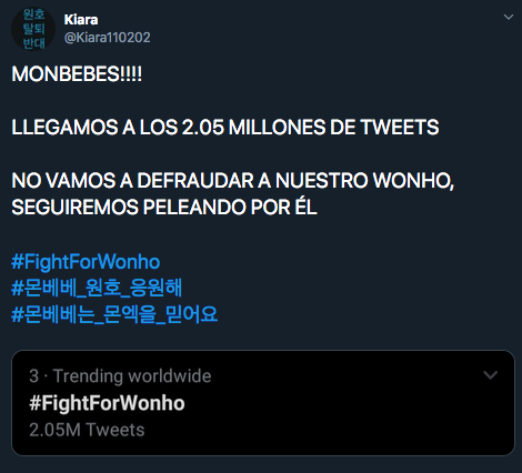 Monbebé defiende en redes a Wonho tras su salida de MONSTA X