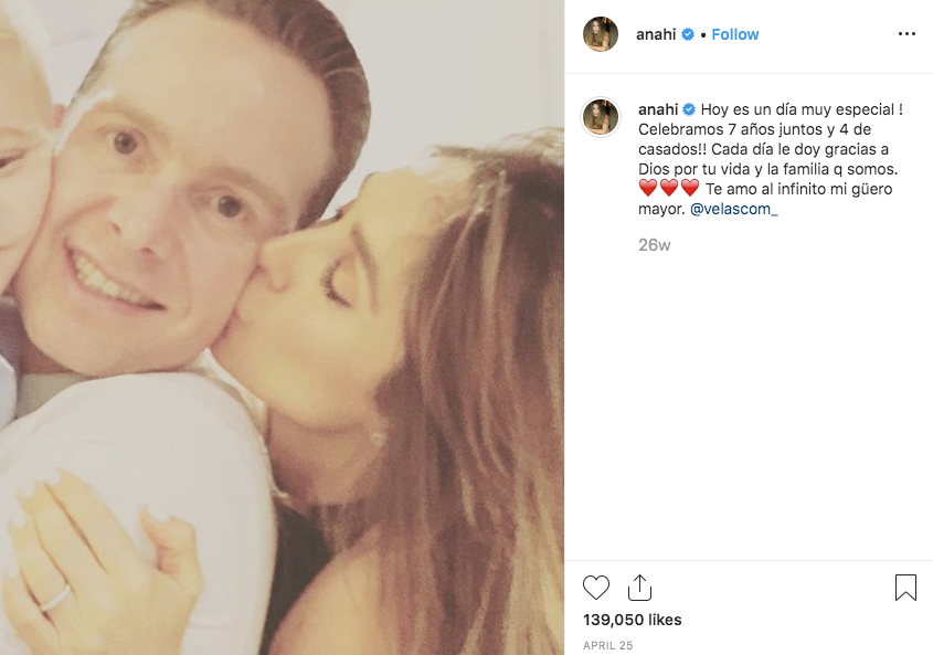 Anahí está embarazada de su cuarto hijo
