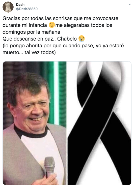 Chabelo vuelve a ser tendencia en Twitter por su programa