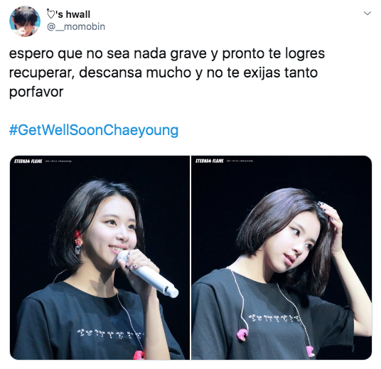 Chaeyoung de TWICE no estará en conciertos por problemas de salud