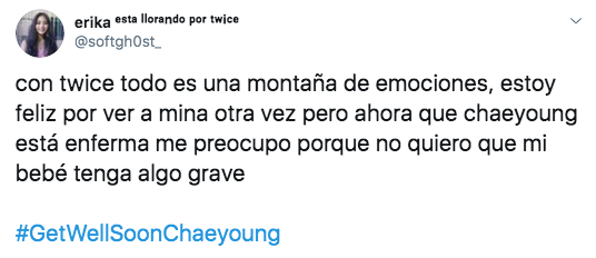 Chaeyoung de TWICE no estará en conciertos por problemas de salud