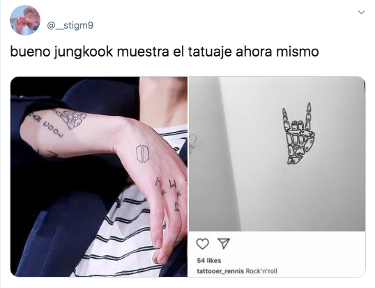 Jungkook de BTS se hace tatuaje inspirado en Nirvana