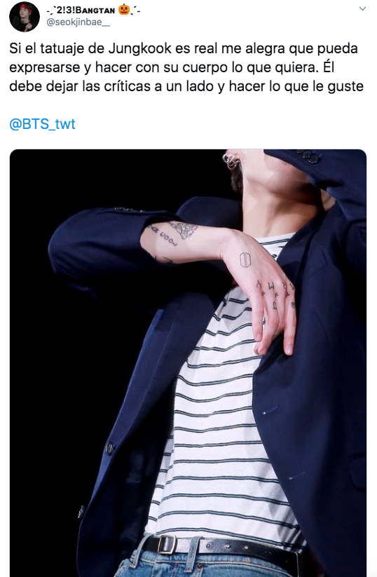 Jungkook de BTS se hace tatuaje inspirado en Nirvana